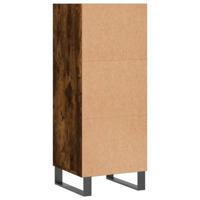 Dressoir 34,5x32,5x90 cm bewerkt hout gerookt eikenkleurig - thumbnail