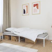 Bedframe metaal wit 90x200 cm - thumbnail