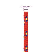 Boottouw 12 mm 100 m polypropyleen rood - thumbnail