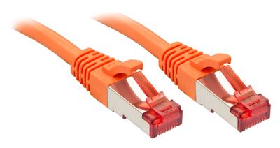 LINDY 47809 RJ45 Netwerkkabel, patchkabel CAT 6 S/FTP 2.00 m Oranje Snagless 1 stuk(s)