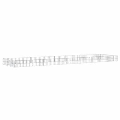 VidaXL Gabion plantenbak verhoogd 400x100x20 cm gegalvaniseerd staal VidaXL Gabion plantenbak verhoogd 400x100x20 cm gegalvaniseerd staal