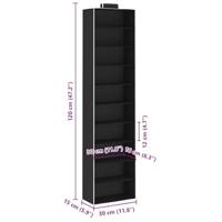 VidaXL Kledingorganisers hangend 2 st met 10 schappen stof - thumbnail