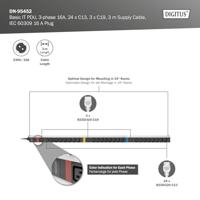 Digitus DN-95452 19 inch Stekkerdoos voor patchkast 1 HE Apparaatcontactdoos C13 10A, Apparaatcontactdoos C19 16A Vast inbouw, Incl. 2 metalen houders Geschikt - thumbnail
