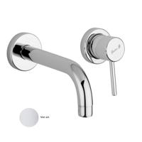 Inbouw Wastafelkraan Sanimex Giulini Eenhendel 20 cm Mat Wit - thumbnail