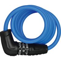 Abus spiraal kabelslot 150cm blauw - cijferslot - thumbnail