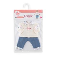 Corolle t-shirt en spijkerbroek voor babypop, 30cm - thumbnail