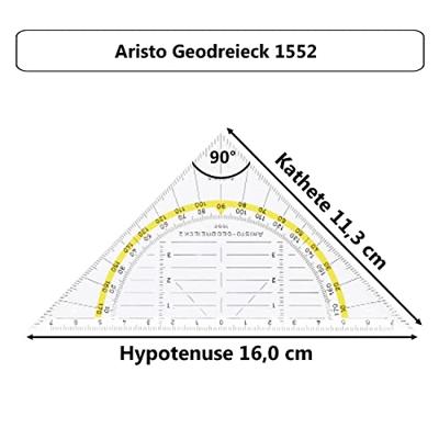 Aristo AR-18102B 3in1 Geocoverset Geocover/Geodriehoek/Tekendriehoek Mystic Green