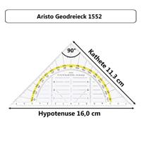 Aristo AR-18100B 3in1 Geocoverset Basic Geocover/Geodriehoek/Tekendriehoek Rood - thumbnail