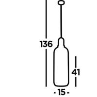 Searchlight Hanglamp GlasPipette - 46641-1SM - thumbnail