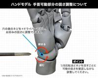 Takahiro Kagami PVC Artist Support Item Hand 1/1 Model/L Pale Orange 21 cm - thumbnail