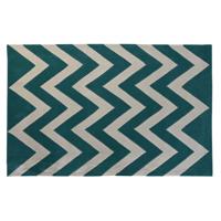 Tapijt DKD Home Decor Polyester Zig-zag Tweekleurig 120 x 180 x 2 cm - thumbnail