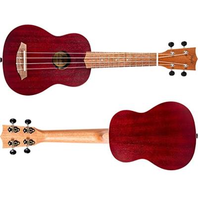 Flight Gemstone Series NUS380 Coral sopraan ukelele met gigbag - thumbnail