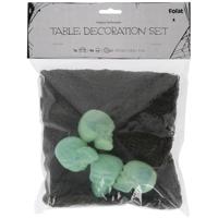 Table Runner Happy Halloween met 4 Skulls (75x180cm) - thumbnail