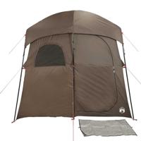 VidaXL Douchetent 2-persoons waterdicht bruin - thumbnail