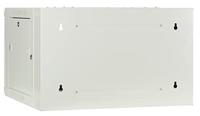 DSI 6U witte wandkast (kantelbaar) met glazen deur - DS6606W-DOUBLE server rack - thumbnail
