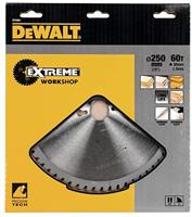 DeWalt Accessoires Cirkelzaagblad 250x30x60t, wisseltand, positief 10°, kerf 3,0mm - DT4351-QZ - thumbnail
