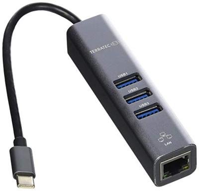 Terratec CONNECT C2 USB-C (USB 3.2 Gen 2) multiport hub Grijs