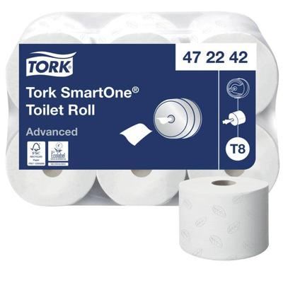 Toiletpapier tork t8 advanced 2laags 207m wit Toiletpapier tork t8 advanced 2laags 207m wit