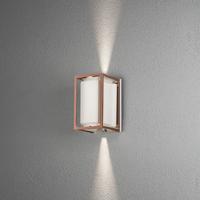 KonstSmide BuitenlampVale Up-Down wit met koper - 424-259 - thumbnail