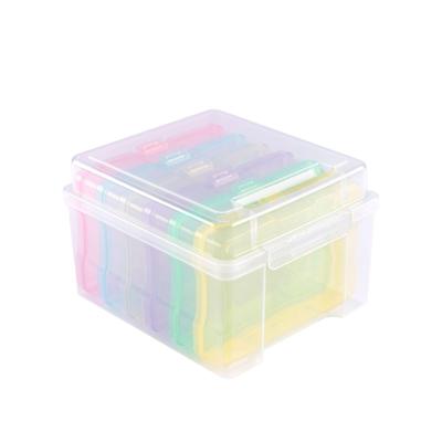 Vaessen Creative • opbergbox met 6 cassettes pastel