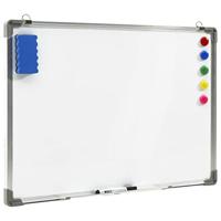 Whiteboard magnetisch 90x60 cm staal wit - thumbnail
