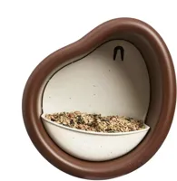 elho vogelvoederhuis organic bird feeder d25 h28cm Kastanje bruin - thumbnail