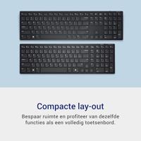 DELL KM555 toetsenbord Inclusief muis Universeel RF-draadloos + Bluetooth QWERTY US International Zw - thumbnail