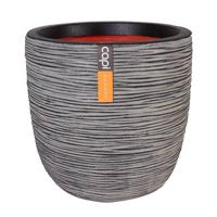 Capi Nature Rib NL bol 35x34cm bloempot antraciet - thumbnail