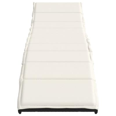 Ligbedden 2 st met kussens poly rattan zwart - thumbnail