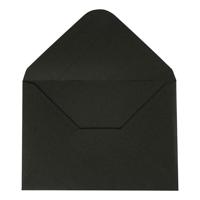 Creativ Company Enveloppen, afmeting envelop 11,5x16 cm, 110 gr, zwart, 10 stuk/ 1 doos - thumbnail