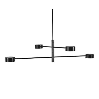 Nordlux Hanglamp Clyde 4 lichts 89 x 89 cm 3 step dim zwart
