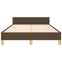 Bedframe zonder matras 120x200 cm stof donkerbruin - thumbnail