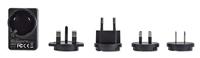 Manhattan- Products USB-reisstekker - USB-oplader met verwisselbare stekkers, reisadapter, wand-reisadapter, stopcontact EU/UK USA AU, oplader - thumbnail