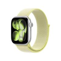 Apple Watch Band - Geweven sportbandje - 42 mm - Neongeel - Eén maat voor de meeste polsen - thumbnail