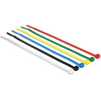 Delock 18626 Assortiment kabelbinders Zwart, Blauw, Groen, Rood, Transparant, Geel 100 stuk(s) - thumbnail