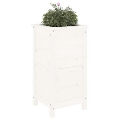 VidaXL Plantenbak 40x40x78 cm massief grenenhout wit VidaXL Plantenbak 40x40x78 cm massief grenenhout wit