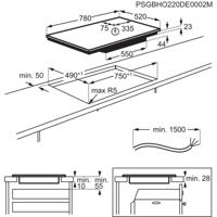 AEG 6000 Flex Bridge - inductiekookplaat, 80 cm NII84R00FB - thumbnail