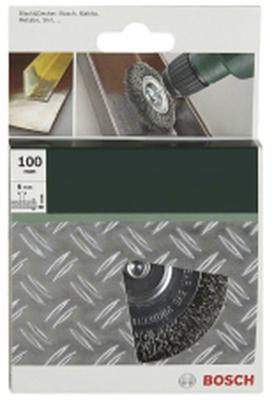 Bosch Accessories Schijfborstels voor boormachines - gegolfde draad, 100 mm diameter = 100 mm Schacht-Ø 6 mm 2609256532 1 stuk(s)