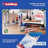 Textielmarker edding 4500 rond 2-3mm lichtblauw | 10 stuks - thumbnail