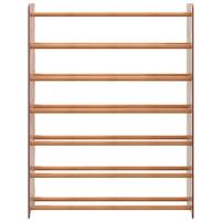 VidaXL Schoenenrek 90x24x117 cm bewerkt hout bruin - thumbnail