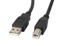 Lanberg CA-USBA-10CC-0050-BK USB-kabel USB 2.0 5 m USB B Zwart - thumbnail