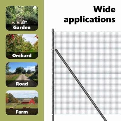 VidaXL Afrasteringspaal grijs 25 x 1,2 m (16 x 16 mm gaas) VidaXL Afrasteringspaal grijs 25 x 1,2 m (16 x 16 mm gaas)