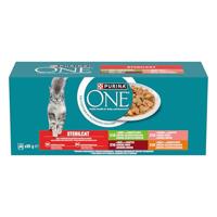 PURINA One Sterilcat Beef, salmon, chicken, turkey - nat kattenvoer - 40x85g - thumbnail