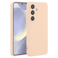 Lunso Samsung Galaxy S25 Plus hoesje - Flexibel siliconen Backcover - Lichtroze - thumbnail