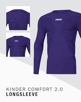 JAKO 6455 Longsleeve Comfort 2.0 - Paars - XS