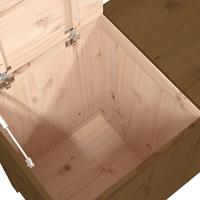 Wasmand 88,5x44x76 cm massief grenenhout honingbruin - thumbnail
