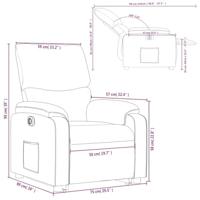 Sta-op-stoel elektrisch kunstleer bruin - thumbnail