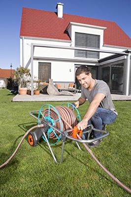 Gardena Slangenwagen 100 Metaal - Stabiel, Duurzaam & Geschikt voor Verschillende Slangen - thumbnail