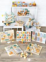 Small Foot houten vormenstoof jeep safari, 6dlg. - thumbnail
