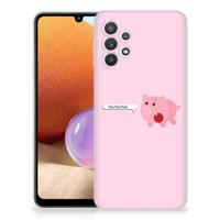Samsung Galaxy A32 4G | A32 5G Enterprise Editie Telefoonhoesje met Naam Pig Mud - thumbnail